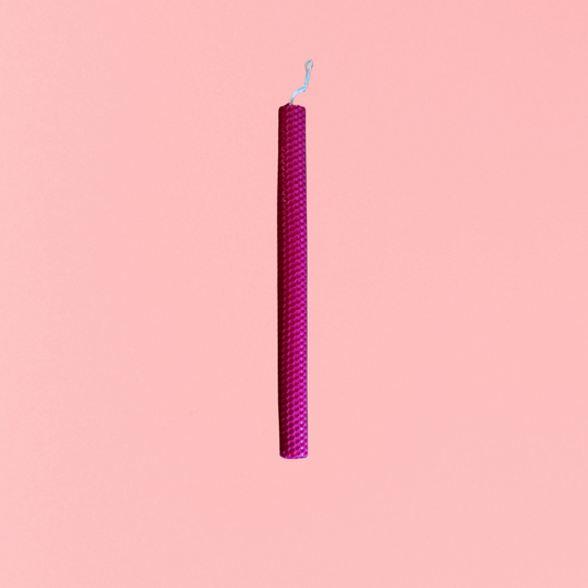 Easter colored candle 30cm - Fuchsia