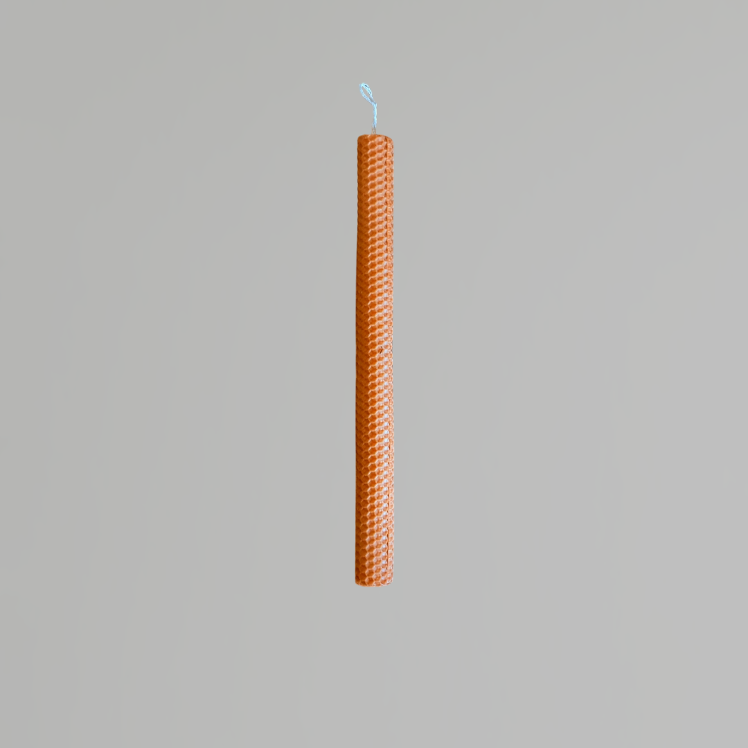 Easter colored candle 30cm - Natural Orange