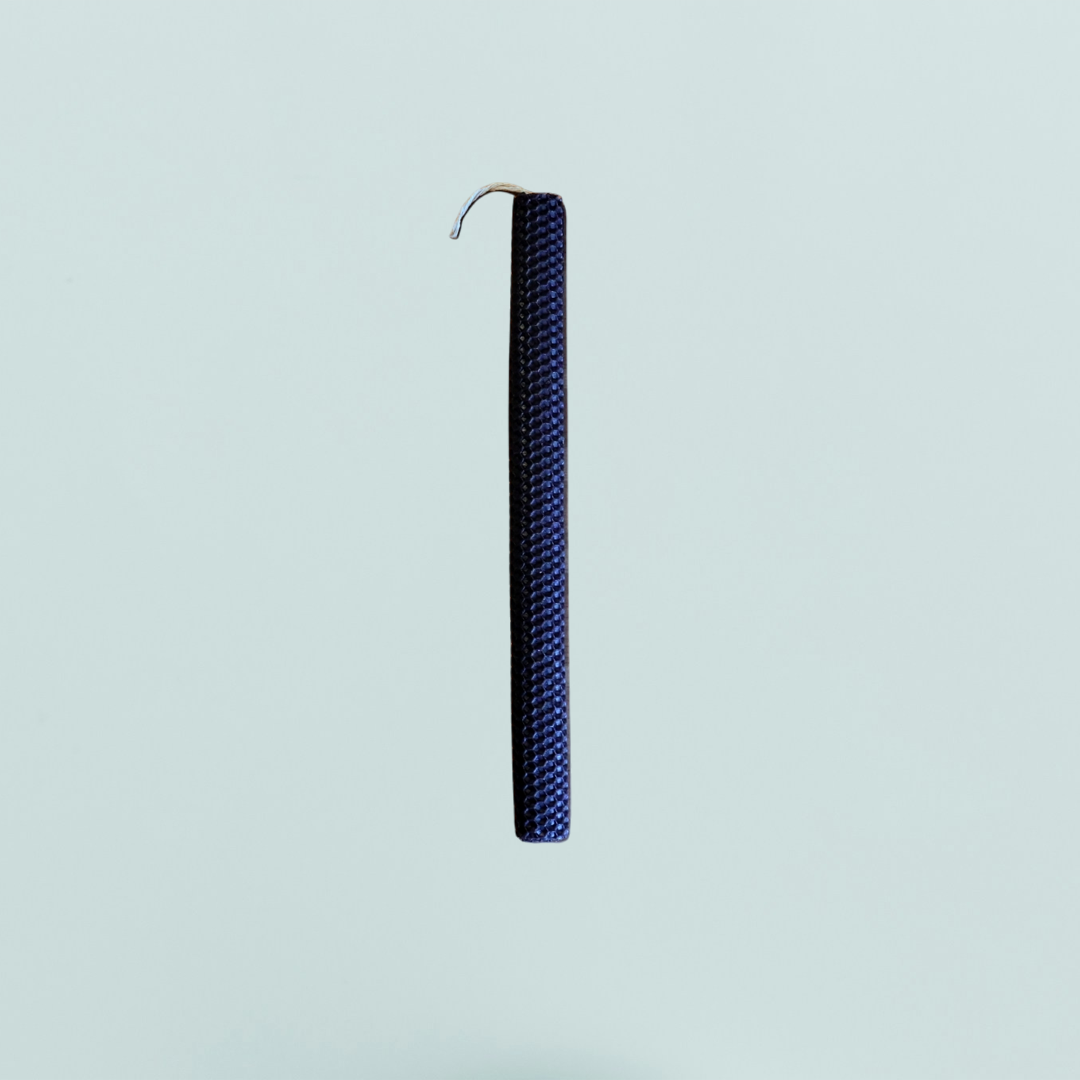 Easter colored candle 30cm - Blueish Grey