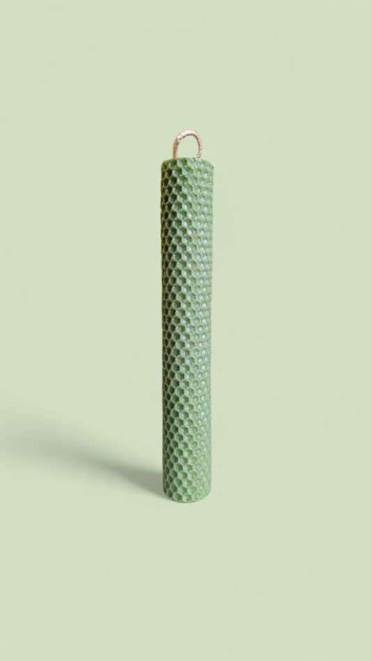 Easter colored candle 30cm - Olive Green