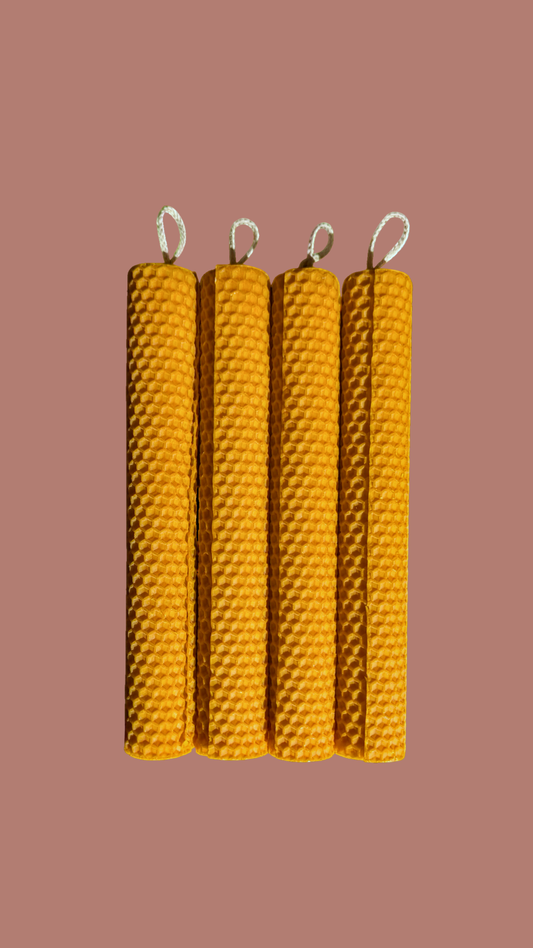 Osterkerze aus reinem Bienenwachs, 30 cm