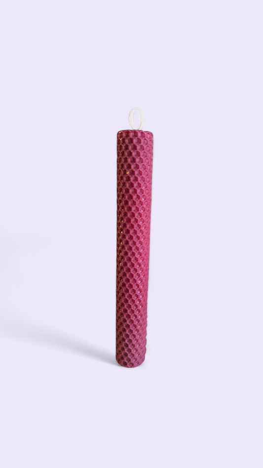 Easter colored candle 30cm - Fuchsia