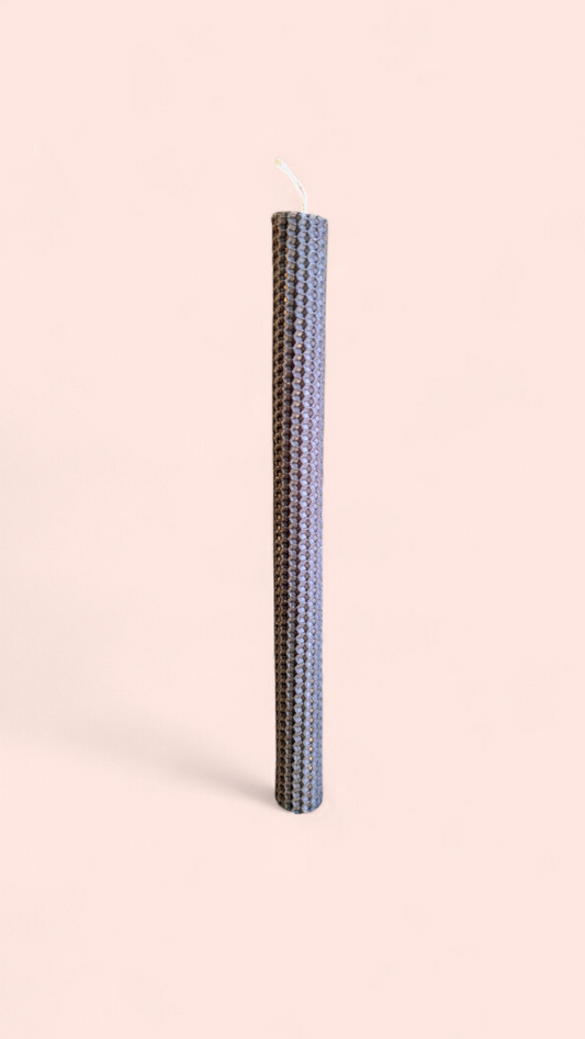 Easter colored candle 30cm - Blueish Grey