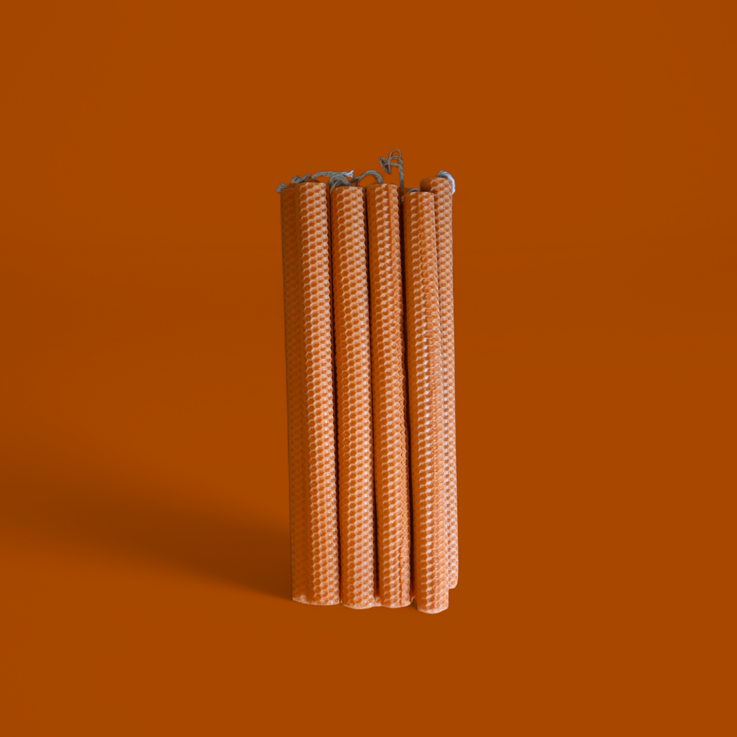 Πασχαλινή χρωματιστή λαμπάδα 30cm - Natural Orange