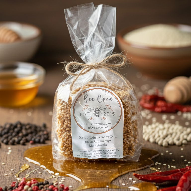 Χειροποίητο παστέλι με μέλι, σουσάμι & 4 πιπέρια